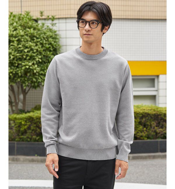 ikka「オールシーズンニットクルーネック」|プルオーバー|