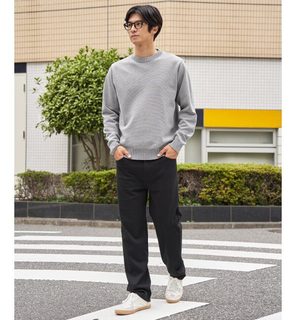 ikka「オールシーズンニットクルーネック」|プルオーバー|