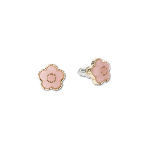 MARY QUANT「マーブルキャンディデイジー ピアス」|ピアス|ピンク