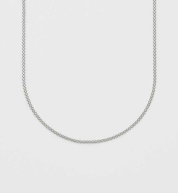 agete「プラチナネックレスチェーン（45cm）」|ネックレス|