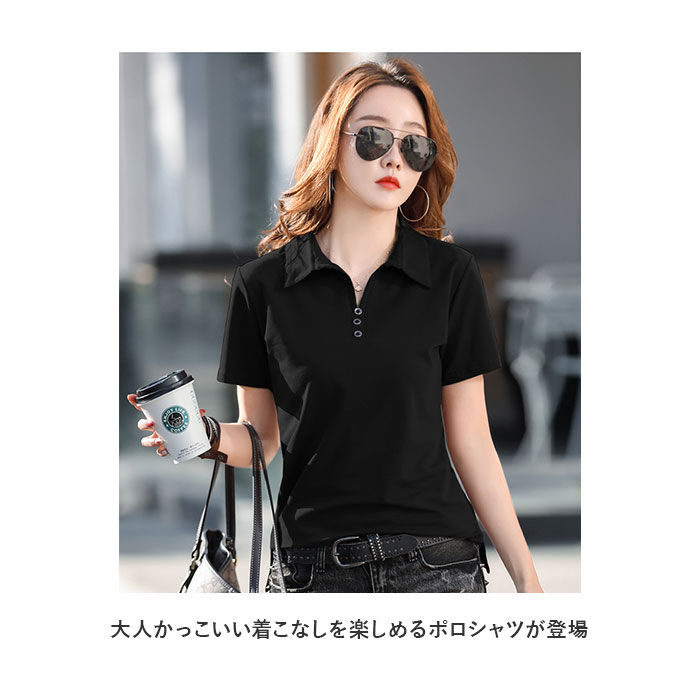 BACKYARD FAMILY「ポロシャツ レディース 半袖 通販 ｔシャツ Ｔシャツ カットソー 襟付き 無地 春夏」|その他|