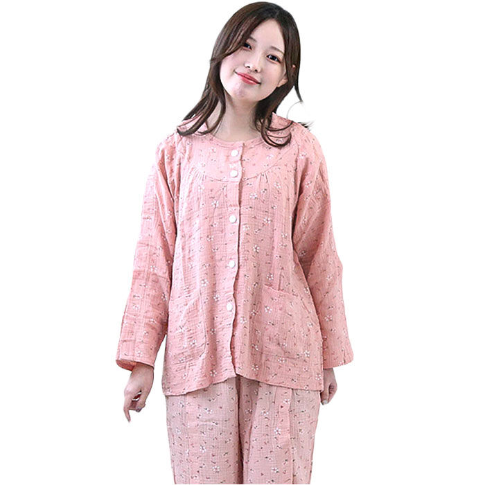 BACKYARD FAMILY「介護パジャマ 前開き 上下セット 通販 入院服 介護服 パジャマ 寝巻き 寝間着 ルームウェア」|ルームウェア|
