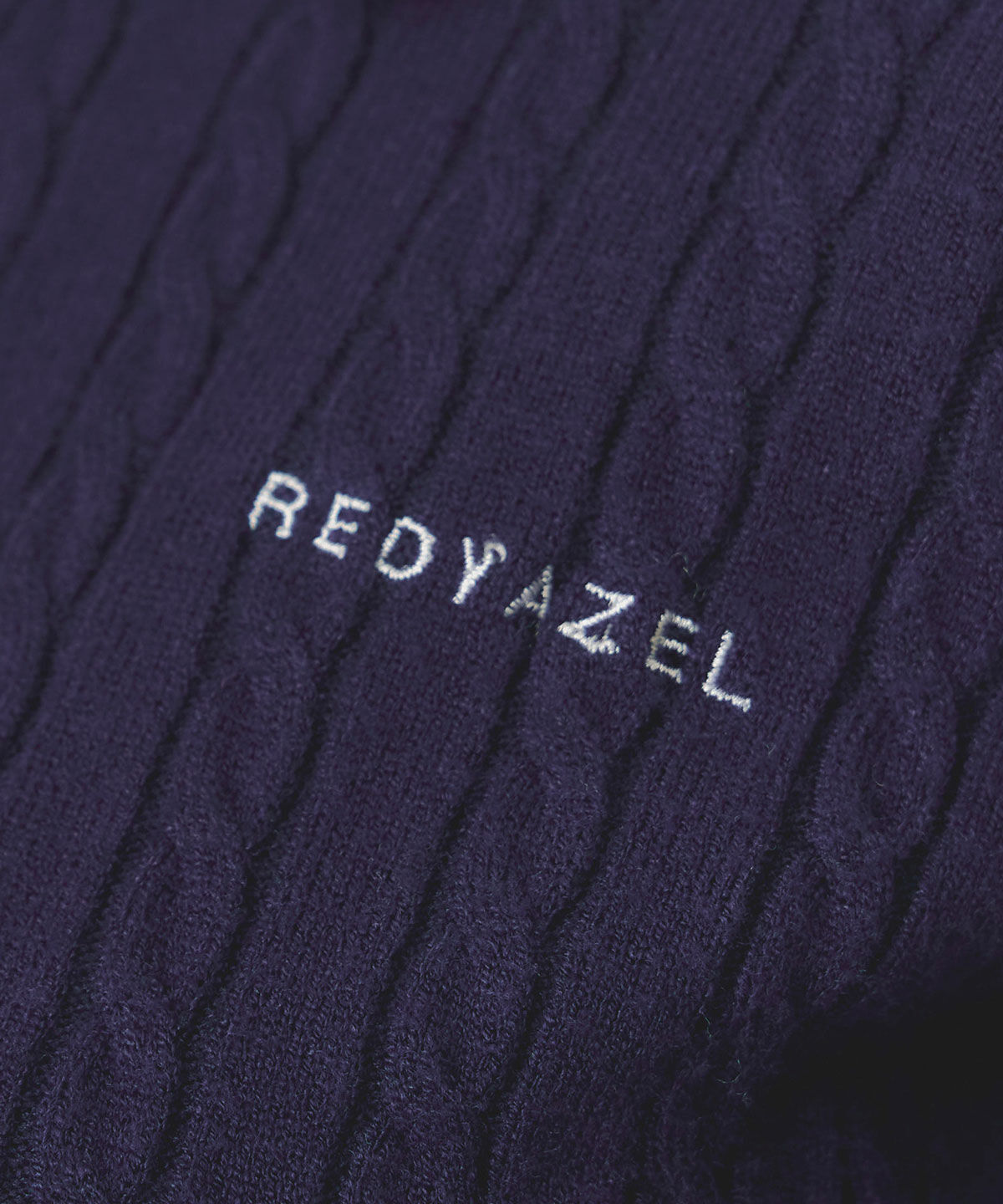 REDYAZEL「ミニケーブルポロニットトップス」|ニット・セーター|