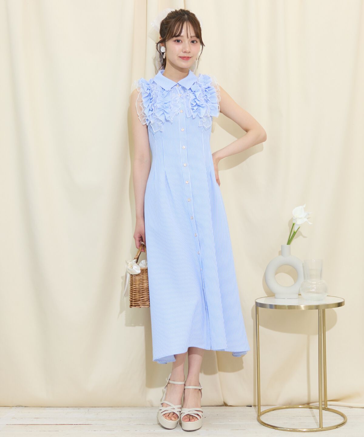 WILLSELECTION「チュールフリルワンピース」|ワンピース|