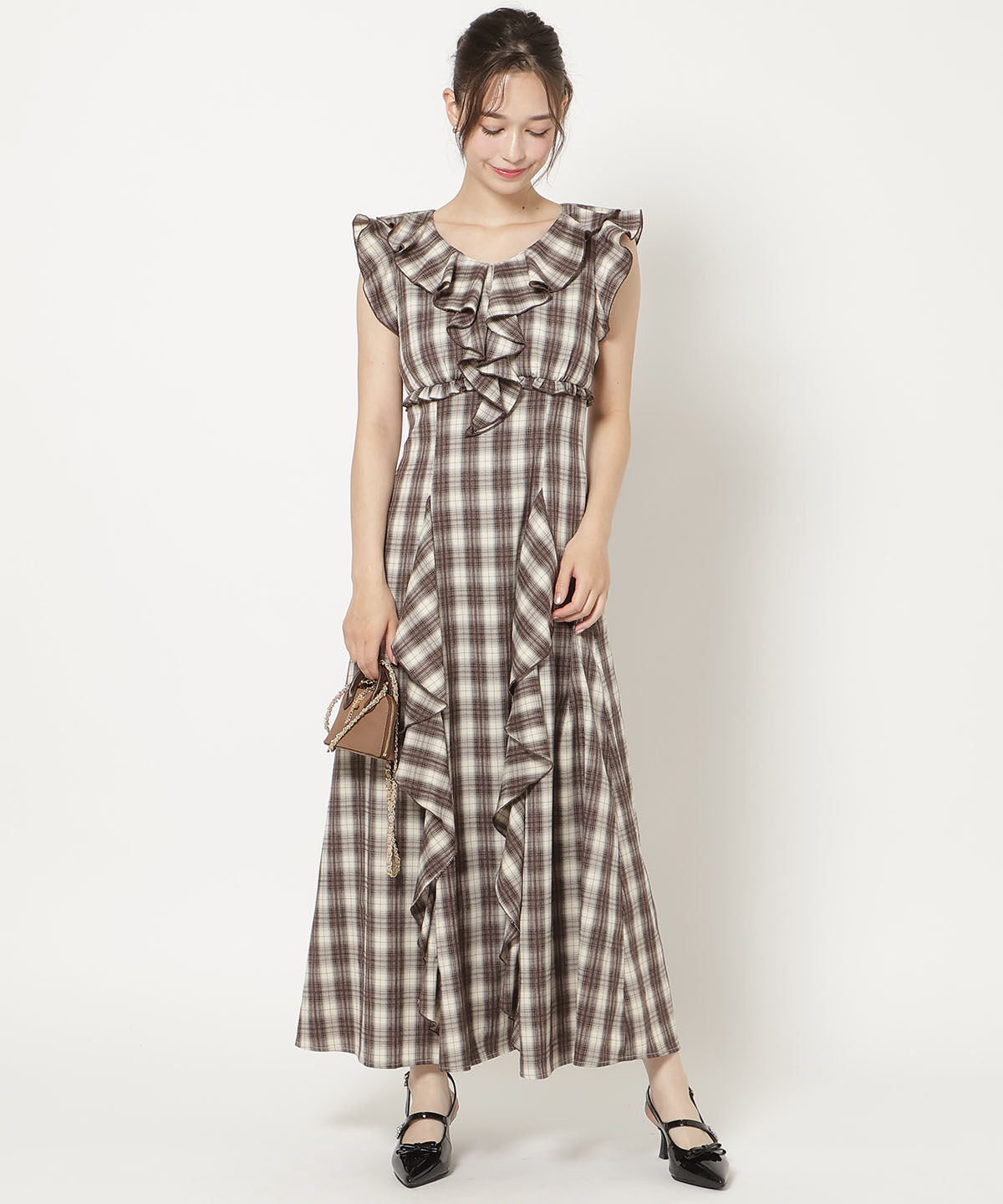 WILLSELECTION「ラッフルフリルAラインワンピース」|ワンピース|