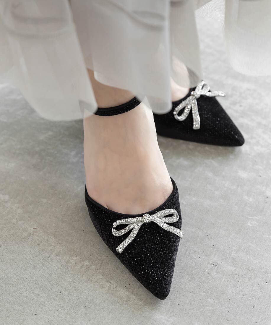  「【Ribbon  Collection】リボンパーツセパレートパンプス」|パンプス|