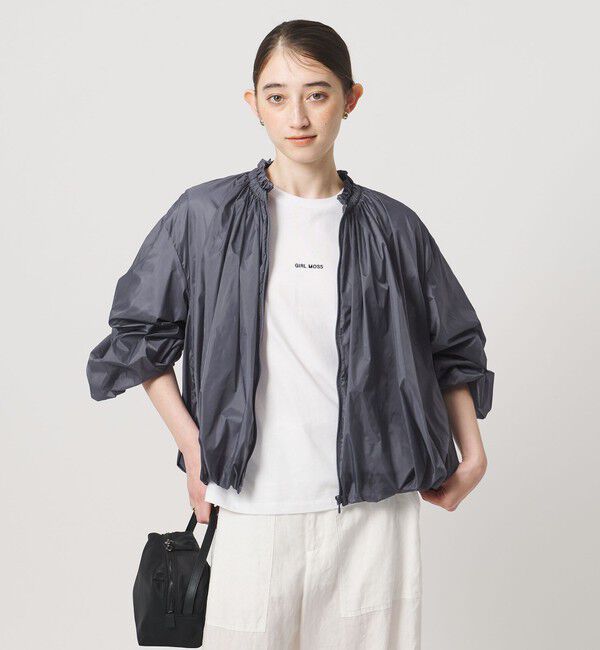 UNITED ARROWS「シアー タフタ ブルゾン ‐はっ水 ウォッシャブル‐」|ブルゾン・スタジャン|LT.BLUE