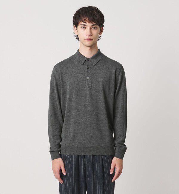 UNITED ARROWS「ハイゲージ ニット ポロシャツ」|ニット・セーター|