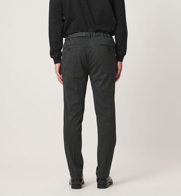 UNITED ARROWS「シャークスキン ノープリーツ テーパードスラックス UA COZY ウォッシャブル 2WAYストレッチ」|スラックス|