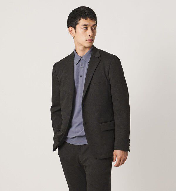 UNITED ARROWS「シャークスキン シングル ２ボタン テーラードジャケット UA COZY ウォッシャブル ２WAYストレッチ」|テーラードジャケット|