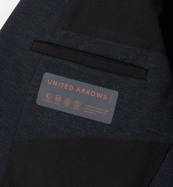 UNITED ARROWS「シャークスキン シングル ２ボタン テーラードジャケット UA COZY ウォッシャブル ２WAYストレッチ」|テーラードジャケット|