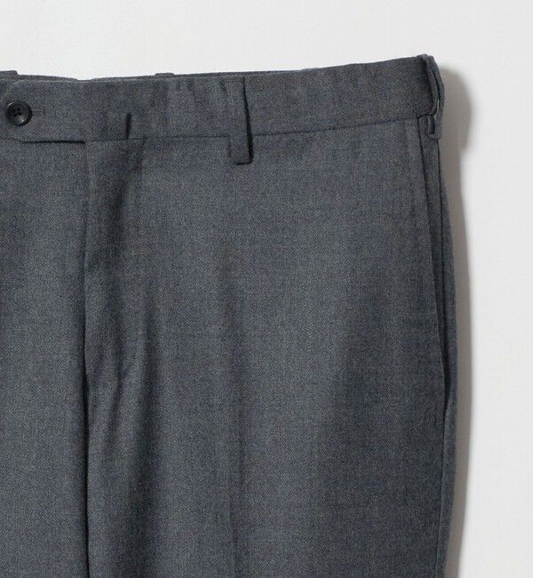 UNITED ARROWS「ライトサキソニー ノープリーツ テーパード スラックス ヨコストレッチ」|スラックス|