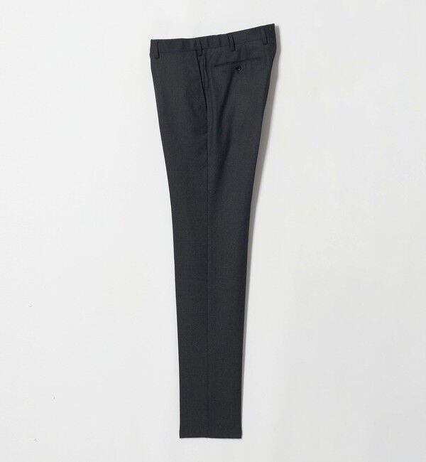 UNITED ARROWS「ライトサキソニー ノープリーツ テーパード スラックス ヨコストレッチ」|スラックス|