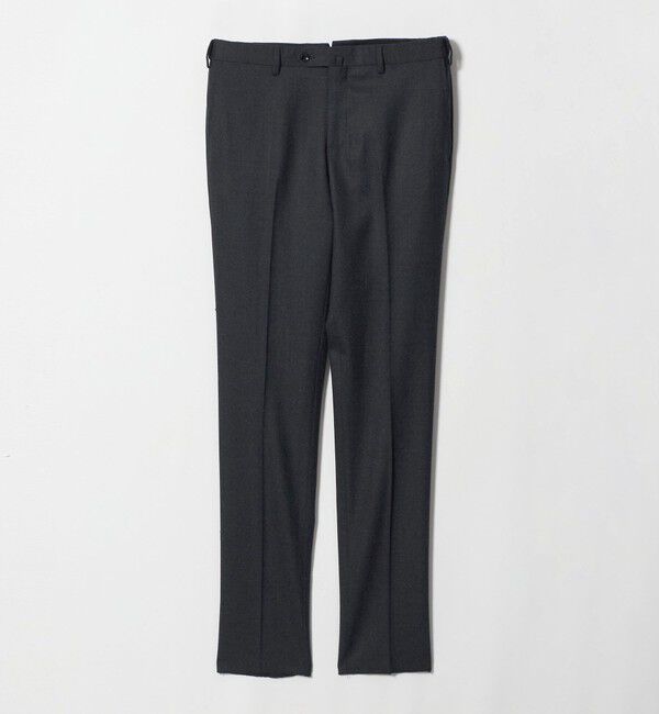 UNITED ARROWS「ライトサキソニー ノープリーツ テーパード スラックス ヨコストレッチ」|スラックス|