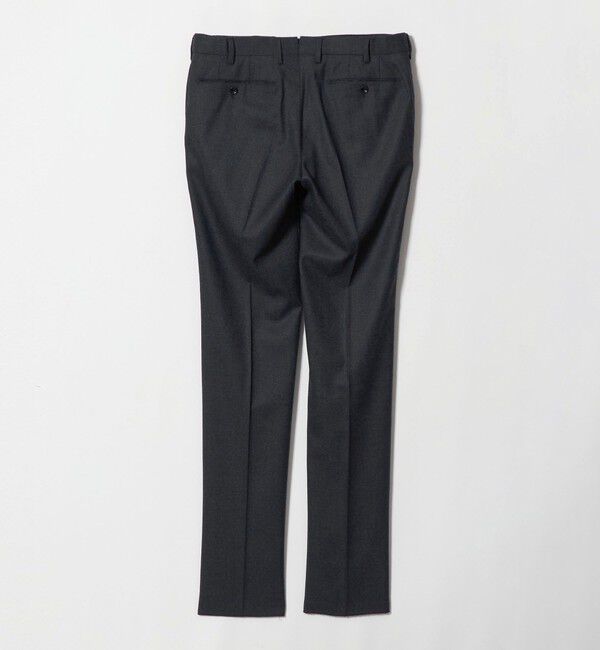 UNITED ARROWS「ライトサキソニー ノープリーツ テーパード スラックス ヨコストレッチ」|スラックス|