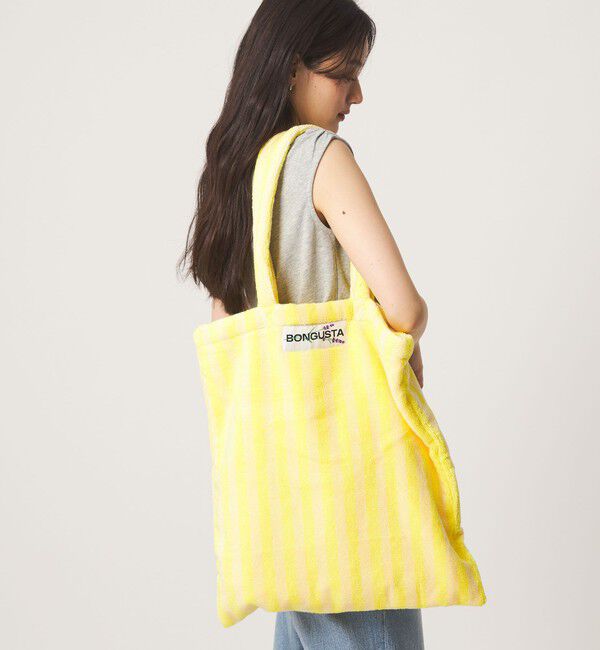 UNITED ARROWS green label relaxing「＜BONGUSTA＞トートバッグ（ストライプ）」|トートバッグ|YELLOW
