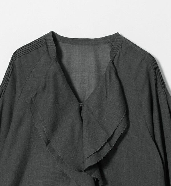 UNITED ARROWS green label relaxing「ラッフル ギャザー ブラウス」|シャツ・ブラウス|