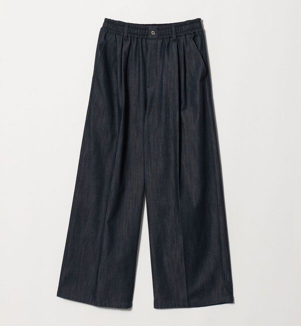 UNITED ARROWS green label relaxing「［size SHORT/TALLあり］ニーハイワイド パンツ デニム ストレッチ」|デニム|