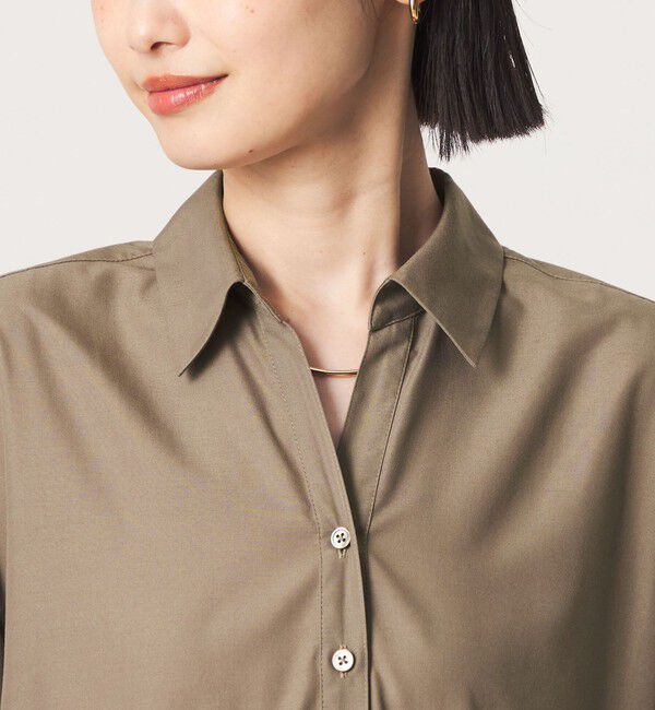 UNITED ARROWS green label relaxing「［size SHORT/TALLあり］ワッシャー プリーツ ロングスリーブ ワンピース」|ワンピース|