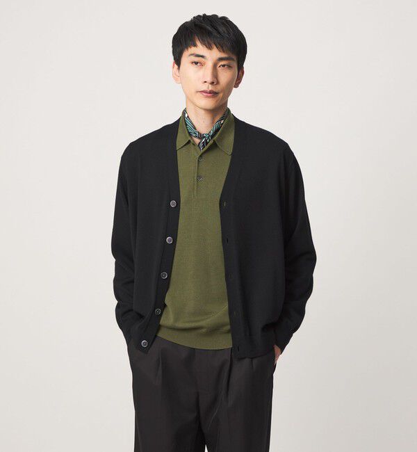 UNITED ARROWS green label relaxing「SUPER 120S ハイゲージ ニット ポロシャツ」|ニット・セーター|