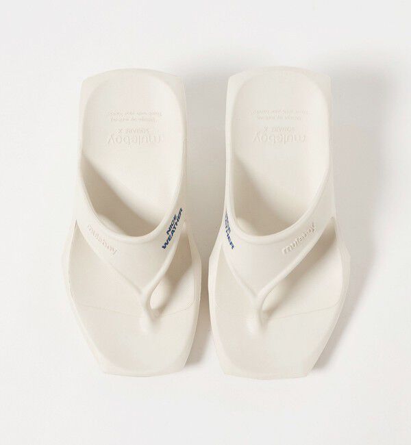 NICE WEATHER「【別注】＜muleboy＞SQUARE X FLIP FLOP サンダル」|サンダル|OFF WHITE