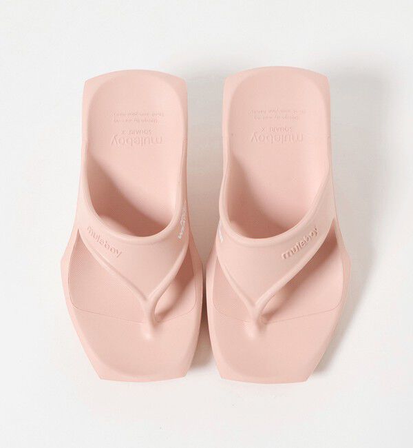 NICE WEATHER「【別注】＜muleboy＞SQUARE X FLIP FLOP サンダル」|サンダル|LT.PINK