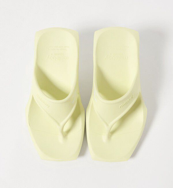 NICE WEATHER「【別注】＜muleboy＞SQUARE X FLIP FLOP サンダル」|サンダル|YELLOW