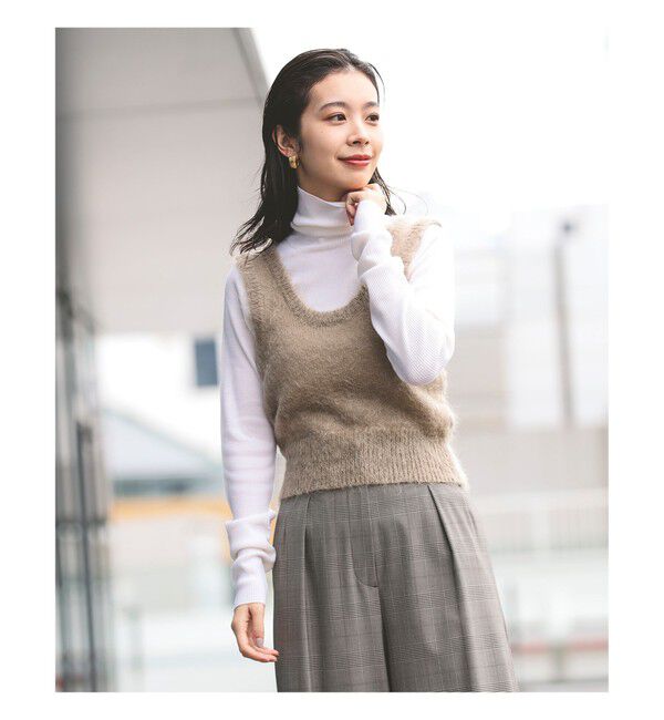 BEAMS SELECTION for WOMEN「AURALEE / BRUSHED SUPER KID MOHAIR KNIT TANK」|ニット・セーター|