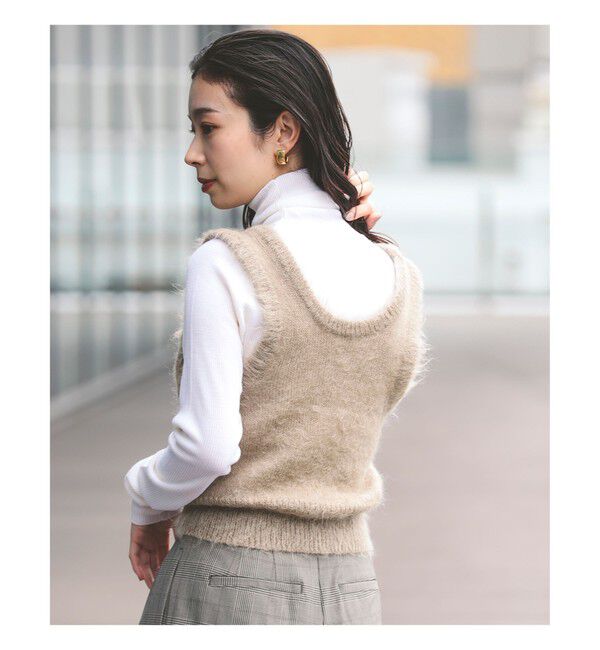 BEAMS SELECTION for WOMEN「AURALEE / BRUSHED SUPER KID MOHAIR KNIT TANK」|ニット・セーター|