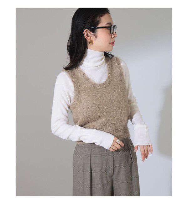 BEAMS SELECTION for WOMEN「AURALEE / BRUSHED SUPER KID MOHAIR KNIT TANK」|ニット・セーター|
