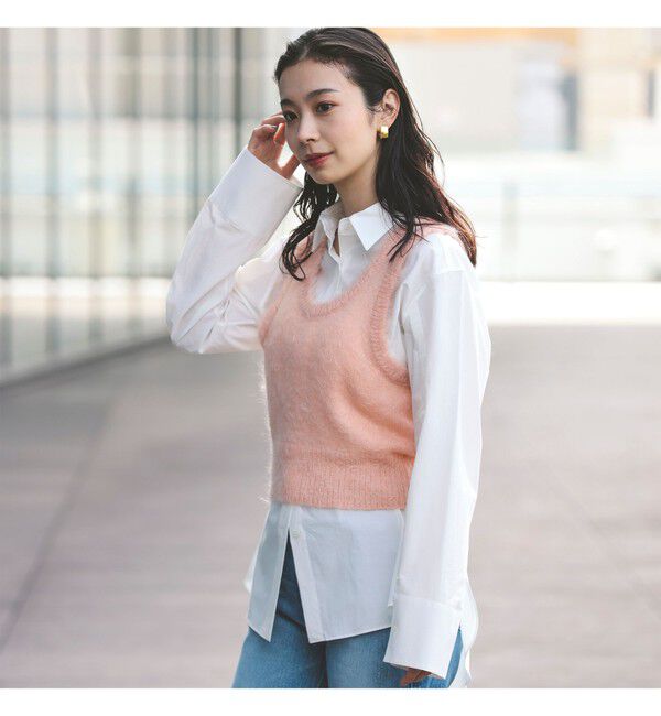 BEAMS SELECTION for WOMEN「AURALEE / BRUSHED SUPER KID MOHAIR KNIT TANK」|ニット・セーター|