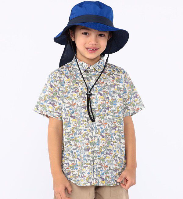 SHIPS KIDS「SHIPS KIDS:〈UVカット/撥水/吸水速乾〉サファリ ハット」|ハット|