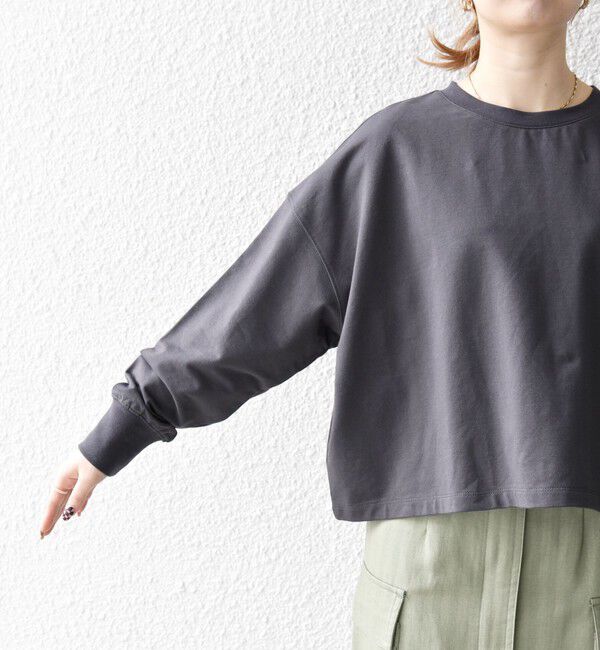 SHIPS any「《一部追加予約》SHIPS any:〈洗濯機可能〉インレイ ロングスリーブ コンパクト プルオーバー」|Tシャツ・カットソー|