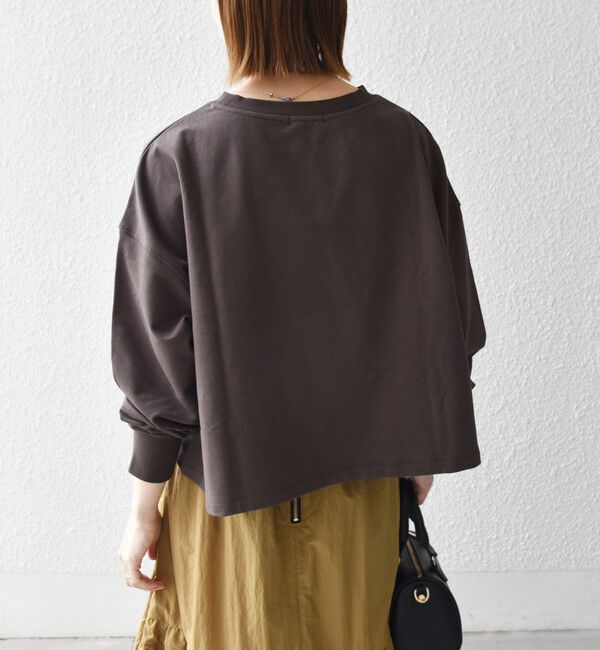 SHIPS any「《一部追加予約》SHIPS any:〈洗濯機可能〉インレイ ロングスリーブ コンパクト プルオーバー」|Tシャツ・カットソー|