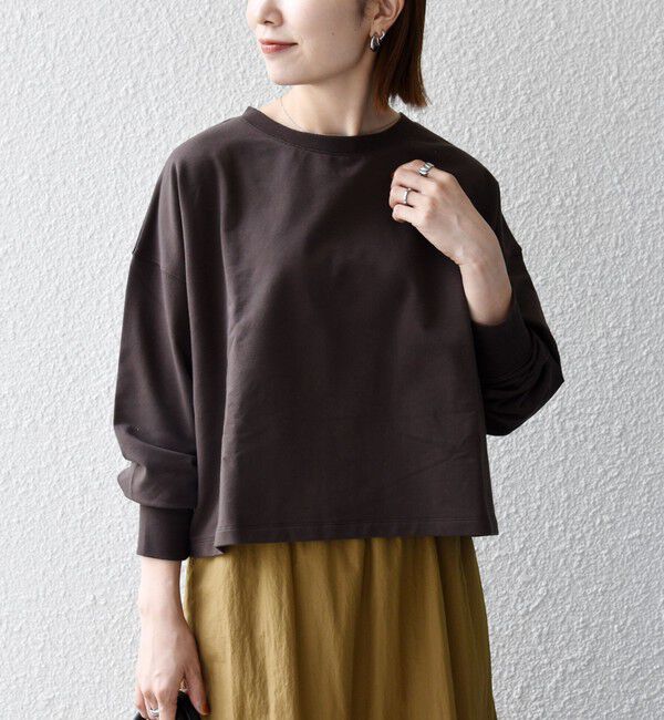 SHIPS any「《一部追加予約》SHIPS any:〈洗濯機可能〉インレイ ロングスリーブ コンパクト プルオーバー」|Tシャツ・カットソー|