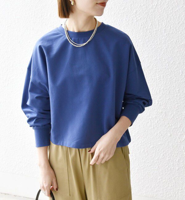 SHIPS any「《一部追加予約》SHIPS any:〈洗濯機可能〉インレイ ロングスリーブ コンパクト プルオーバー」|Tシャツ・カットソー|