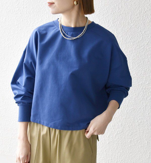 SHIPS any「《一部追加予約》SHIPS any:〈洗濯機可能〉インレイ ロングスリーブ コンパクト プルオーバー」|Tシャツ・カットソー|