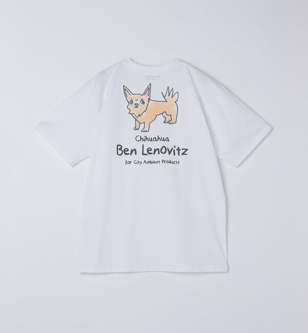 SHIPS「【City Ambient Products別注】Ben Lenovitz: DOG CAT Tシャツ」|Tシャツ・カットソー|