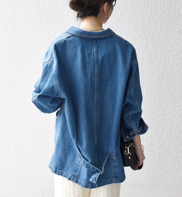 SHIPS any「SHIPS any:〈洗濯機可能〉ルーズ デニム カバーオール ジャケット［SHIPS any DENIM］」|デニムジャケット|
