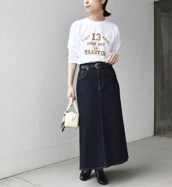 SHIPS Colors 「《一部追加予約》【WEB限定】〈洗濯機可能〉フロッキー ロゴ TEE（ロンT）◇」|Tシャツ・カットソー|