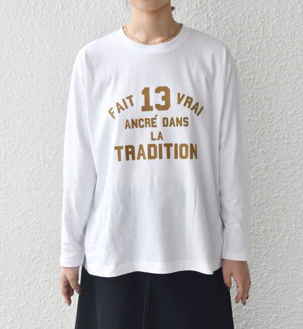 SHIPS Colors 「《一部追加予約》【WEB限定】〈洗濯機可能〉フロッキー ロゴ TEE（ロンT）◇」|Tシャツ・カットソー|