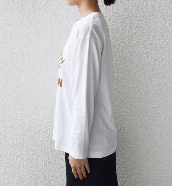 SHIPS Colors 「《一部追加予約》【WEB限定】〈洗濯機可能〉フロッキー ロゴ TEE（ロンT）◇」|Tシャツ・カットソー|