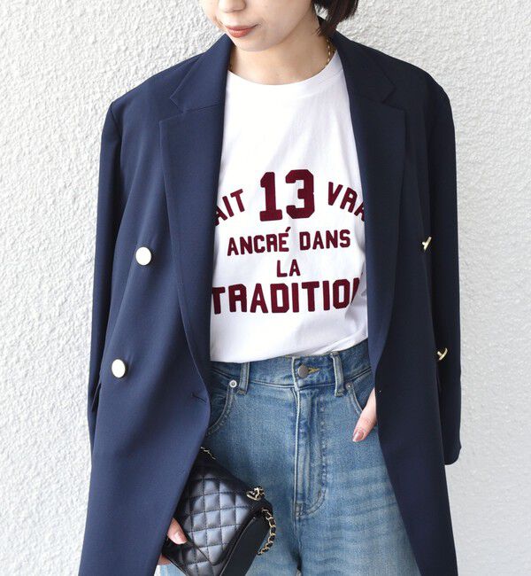 SHIPS Colors 「《一部追加予約》【WEB限定】〈洗濯機可能〉フロッキー ロゴ TEE（ロンT）◇」|Tシャツ・カットソー|