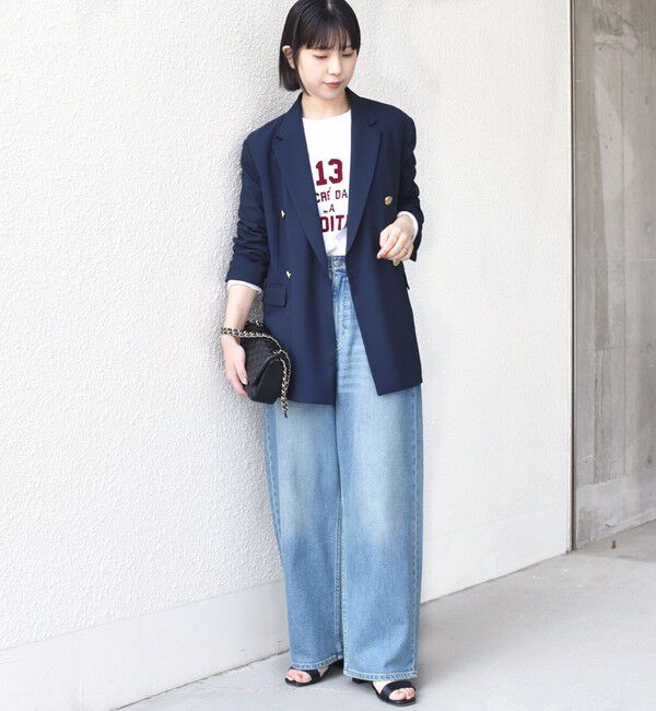 SHIPS Colors 「《一部追加予約》【WEB限定】〈洗濯機可能〉フロッキー ロゴ TEE（ロンT）◇」|Tシャツ・カットソー|