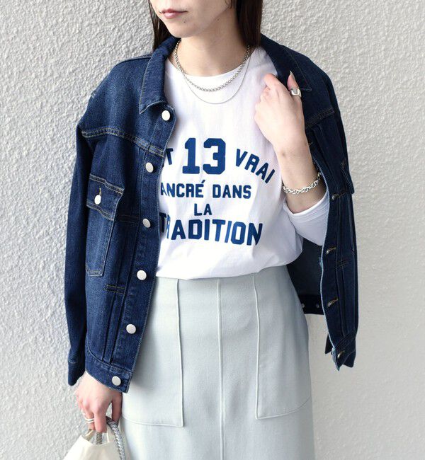 SHIPS Colors 「《一部追加予約》【WEB限定】〈洗濯機可能〉フロッキー ロゴ TEE（ロンT）◇」|Tシャツ・カットソー|