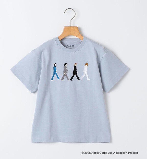 SHIPS KIDS「SHIPS KIDS:140～160cm /【THE BEATLES（ザ・ビートルズ）】半袖 Tシャツ」|Tシャツ・カットソー|ライトブルー