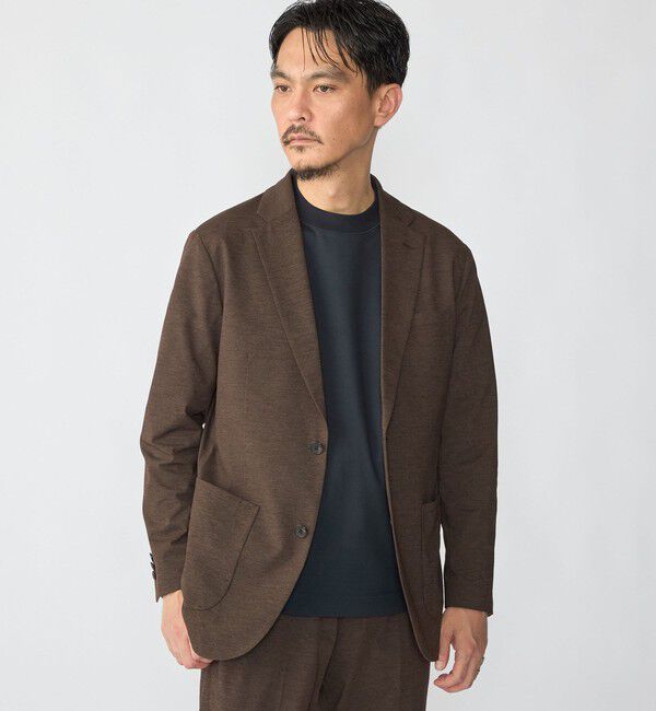 SHIPS「〈洗濯機可能〉DOT JERSEY ジャケット(セットアップ対応)」|テーラードジャケット|