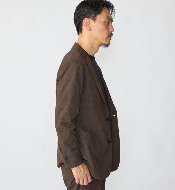 SHIPS「〈洗濯機可能〉DOT JERSEY ジャケット(セットアップ対応)」|テーラードジャケット|