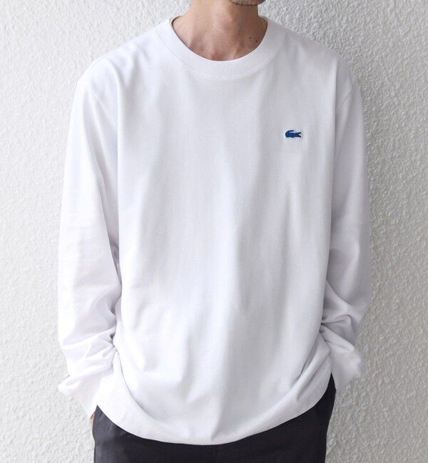 SHIPS any「【SHIPS any別注】LACOSTE: ワンポイント ピケ クルーネック Tシャツ 26AW (ロンT)◇」|Tシャツ・カットソー|