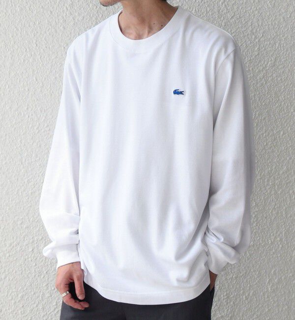 SHIPS any「【SHIPS any別注】LACOSTE: ワンポイント ピケ クルーネック Tシャツ 26AW (ロンT)◇」|Tシャツ・カットソー|